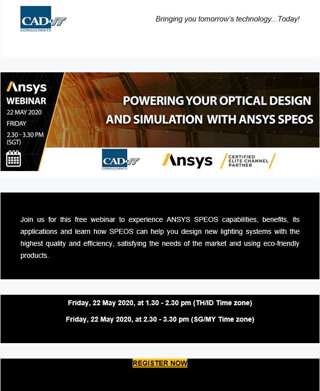 Webinar – Powering Your optical Design and Simulation with ANSYS SPEOS ...